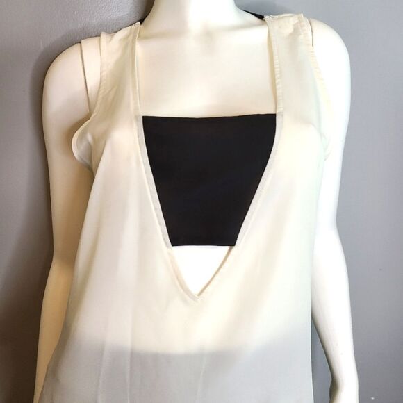 BCBGENERATION Top Blouse Colorblock Blouse sz Medium - Picture 6 of 10